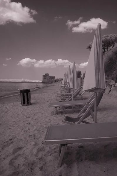 Toskanischer strand, italien — Stockfoto