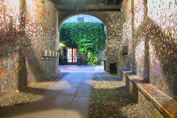 Romeu e Julieta Casa, Verona, Itália — Fotografia de Stock