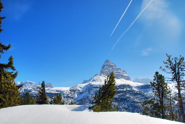 Alpes Inverno, Dolomites, Itália, 2007 — Fotografia de Stock