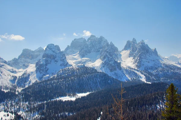 Alpok téli, Dolomitok, Olaszország, 2007 — Stock Fotó