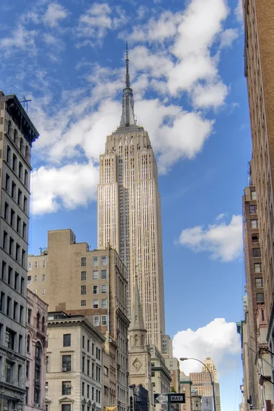 Wieżowca Empire state building, Nowy Jork, — Zdjęcie stockowe