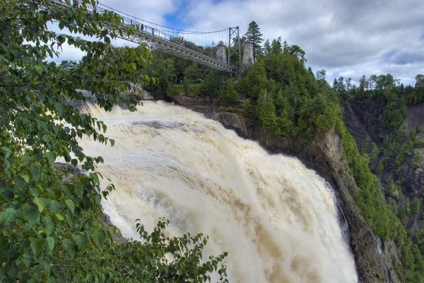 蒙特伦西瀑布，魁北克，加拿大 — 图库照片