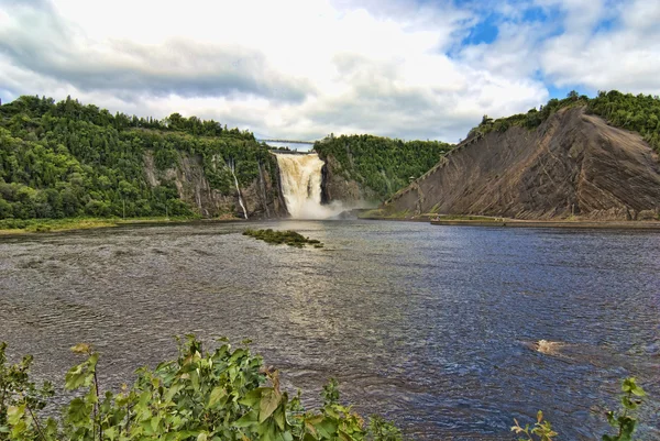 Montmorencyho vodopády, quebec, Kanada — Stock fotografie