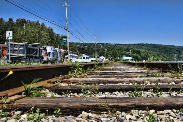 Ferroviária em Quebec — Fotografia de Stock