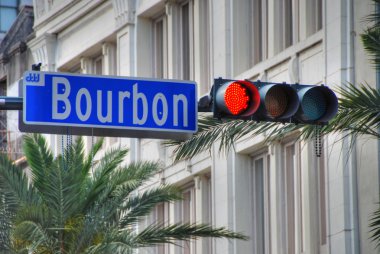 Bourbon Street, New Orleans clipart