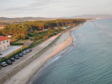 Torre mozza beach, Toskana, İtalya