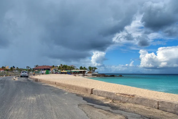 Coast in Saint Maarten Island, Antilles — Stock Photo, Image