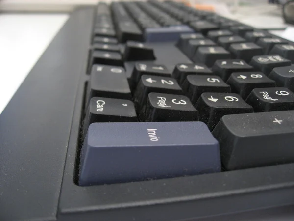 Keyboard in a Computer Lab, Tuscany — Stock Photo, Image