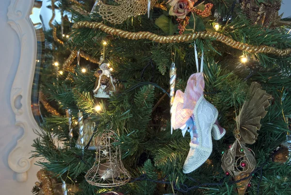 クリスマスの装飾、トスカーナ、イタリア — ストック写真