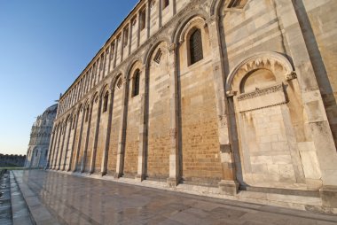 Piazza dei miracoli, pisa, İtalya