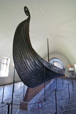 oslo müzede maruz eski viking gemisi