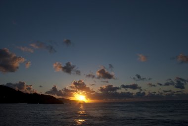 günbatımı whitsunday Adaları