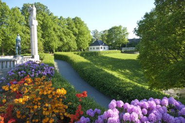 Norveç, oslo parkının ayrıntı Mayıs 2009