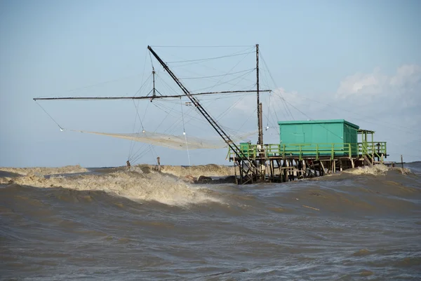 Detail eines Sturms in Marina di Pisa — Stockfoto