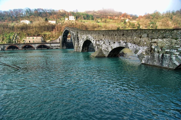 Devil 's Bridge, Lucca, Italia — Foto de Stock