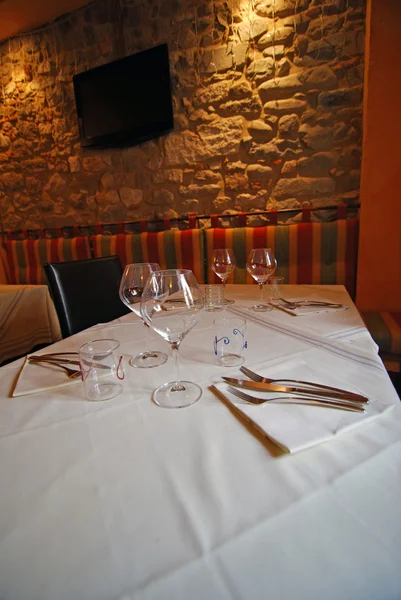 Restaurant interior, Barga, Italy — Stock Photo, Image