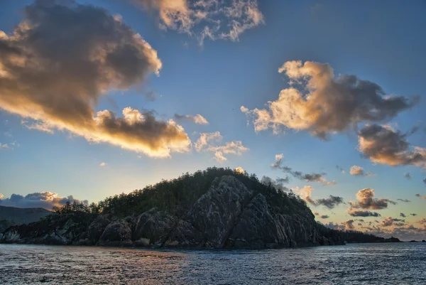 日落在圣灵群岛 — 图库照片