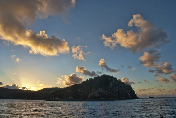 Zachód słońca w whitsunday islands — Zdjęcie stockowe