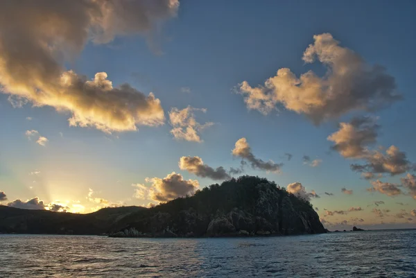 stock image Sunset in the Whitsunday Islands