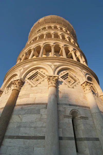 Krzywej wieży, piazza dei miracoli, pisa — Zdjęcie stockowe