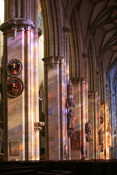 stock image Ulm cathedral gothic interior