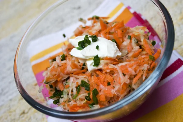 Салат из моркови и кольраби Лицензионные Стоковые Фото