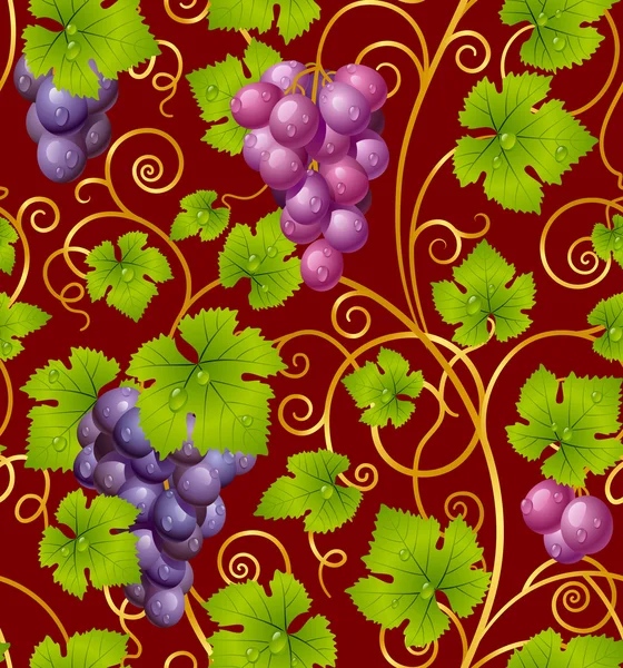 Winogrono wzór — Zdjęcie stockowe
