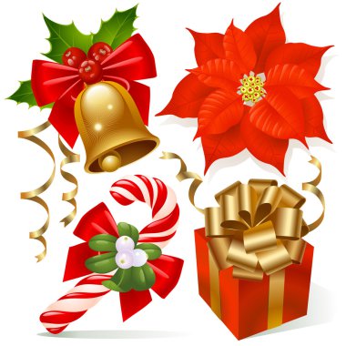 Christmas decoration set clipart