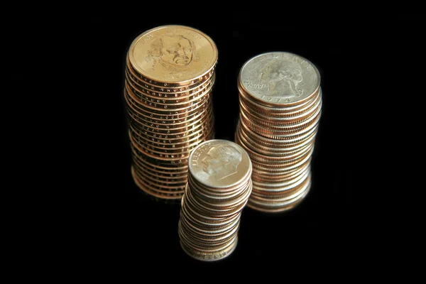 Hromada mincí — Stock fotografie