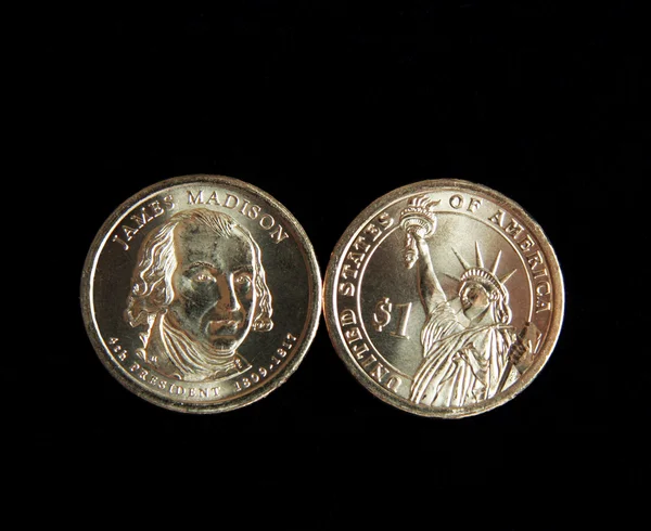 詹姆斯 · 麦迪逊硬币 — 图库照片