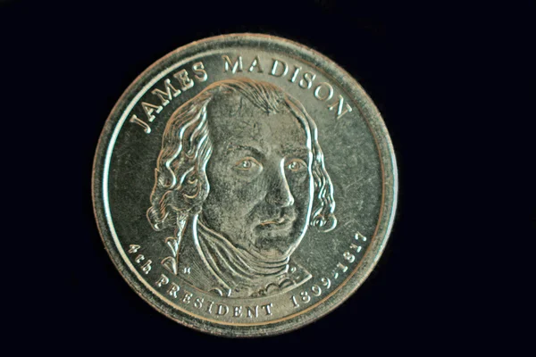 詹姆斯 · 麦迪逊硬币 — 图库照片