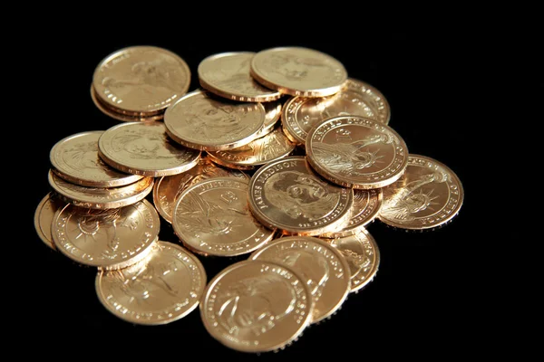 Mucchio di monete — Foto Stock