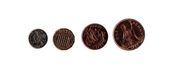 Britische Münzen — Stockfoto