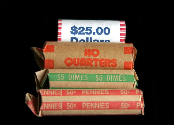 Roll of Coins — Stock Photo, Image