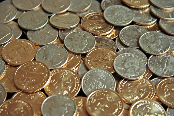 Pile of Coins Stock Photo