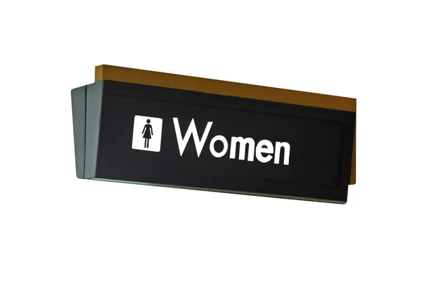 Sinal de banheiro das mulheres — Fotografia de Stock