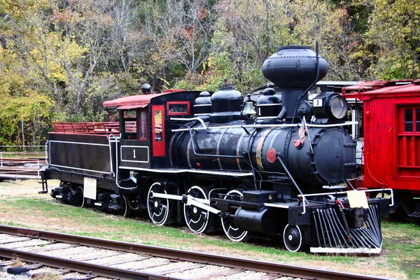 Uhlí motoru vlak — Stock fotografie