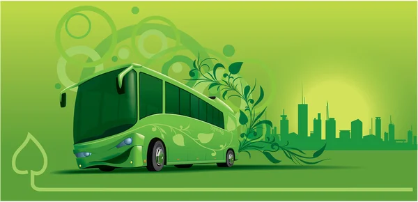 Біо автобус — стоковий вектор