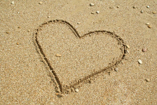 stock image Sand heart