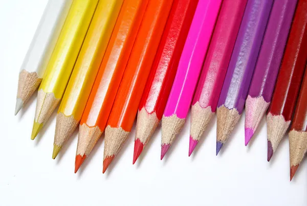 铅笔的彩虹 — 图库照片