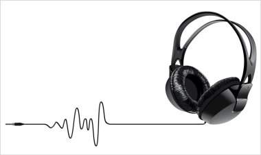 Music headphones clipart