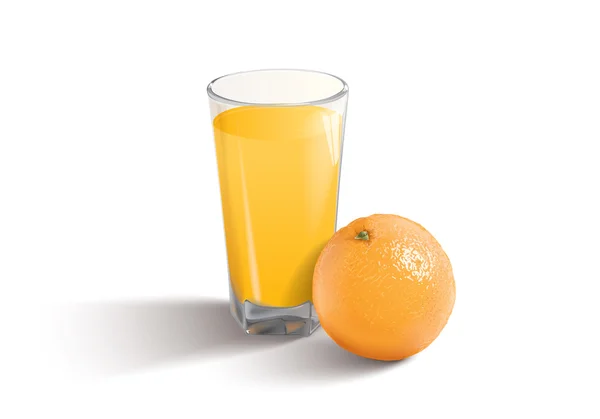 Vectorillustratie van de jus d'orange — Stockvector