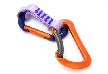 Climbing equipment - two carabiners clipart