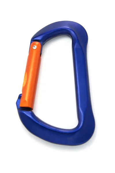 Climbing equipment - carabiner lock — Stock Photo, Image
