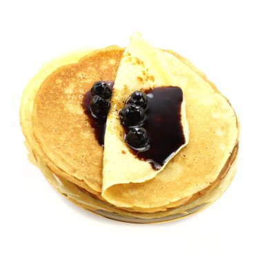 Pancakes with jam clipart