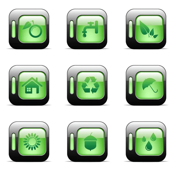 Environmental icons — Stock Vector