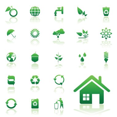 Recycle vector icons clipart