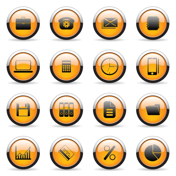 Boutons orange — Image vectorielle