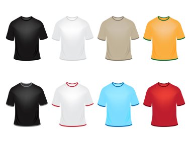 Vector t-shirts clipart