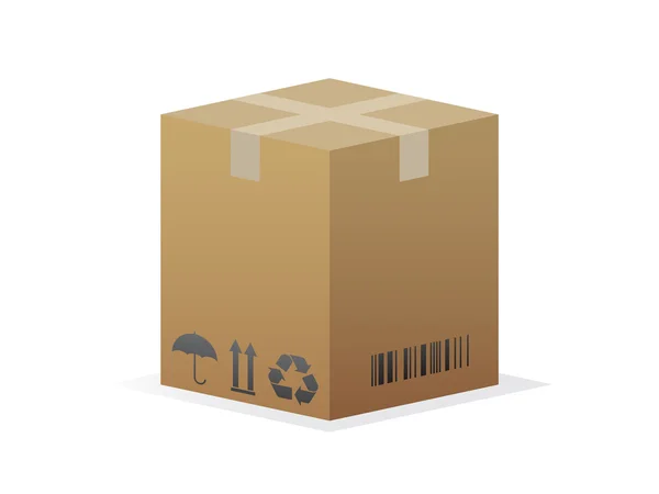 Cardboard box — Stock Vector